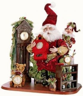 Mark Roberts Christmas Clock Maker Santa 25 Figurine