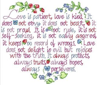 Wedding Marriage Anniversary Love Counted Cross Stitch Pattern 4
