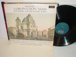 Neville Marriner Mozart Coronation Mass LP Argo ZRG 677