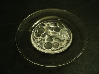 RARE R Lalique Marienthal Crystal Dessert Plate
