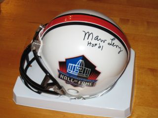 Marv Levy Signed Buffalo Bills Hall of Fame NFL Mini Helmet