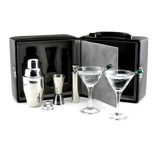 Martini Travel Bar Set with Case Cocktail Kit