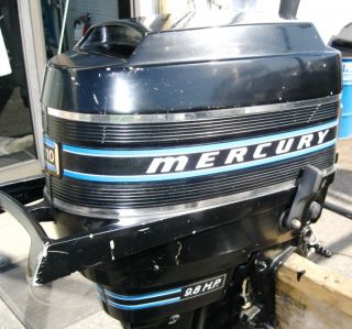 Mercury Marine 110 9 8 hp Outboard Boat Motor Engine Tiller Handle 15
