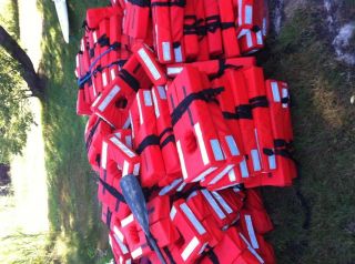 LIFE JACKETS commercial USCG APPROVED from riverboat martha jefferson