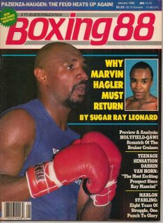 January 1988 Boxing 88 Marvin Hagler Sugar Ray Leonard