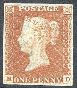 1841 Penny Red MD Plate 22 Clear Profile Guide Line