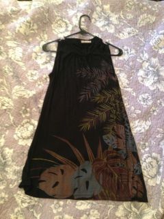 Forever 21 Black with floral print dress Size small juniors, Free