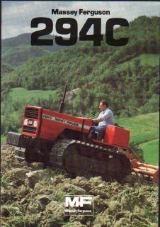 Massey Ferguson 294C Crawler Tractor Brochure Leaflet