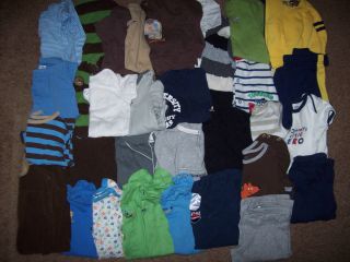 Baby Boy Clothes Lot 32 Pieces 12 Month Spring Winter Fall Outfits