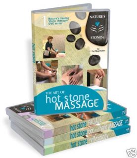 NSI Hot Stone Massage 4 DVD Video Spa Program w Manuals