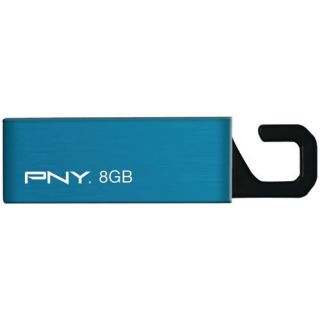 PNY Blue Clip on Attache 8 GB USB Drive