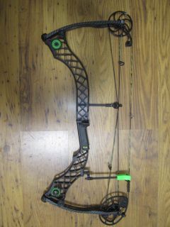 Mathews Helim Blackout Tactical with Green Accessories