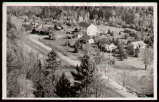 Postcard Mattawamkeag Maine Me Half Way Cabins 1950