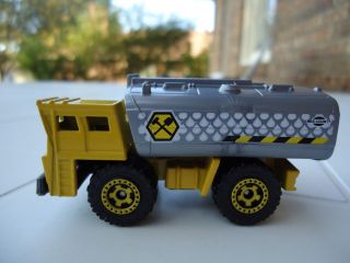 Matchbox MBX Construction Yellow Silver Water Hauler Truck