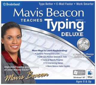 Mavis Beacon Teaches Typing Deluxe Version 21 for Windows PC and Mac