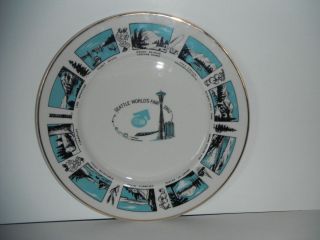 Vintage 1962 Seattle Worlds Fair Souvenir Plate