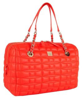 Kate Spade Maxie Quilted Leather Doctors Satchel Bag Flame Red $428