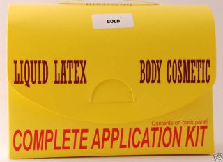 Gold Liquid Latex Application Kit from Maximum Impact
