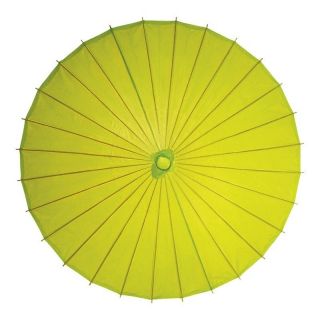 28 x 21 Chartreuse Green Paper Wedding Parasol Umbrella