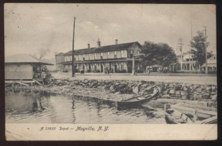 Postcard Mayville NY Railroad Depot Station 1906