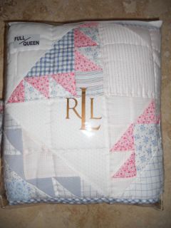 New Ralph Lauren Maybrook Beautiful Quilt F Q $240