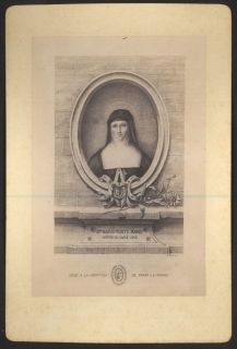 St Margaret Mary Alacoque Antique Holy Card