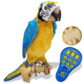 HASBRO Squawkers Mccaw FurReal Friends interactive talking parrot