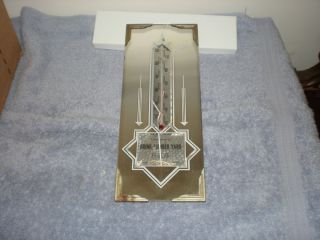 Vintage Advertising Mirrored Thermometer