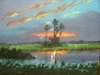 Maynor Highwaymen Painting 8 x 10 Florida Landscape Art