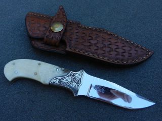 Holder Julie Warenski Engraved Phoenix AZ Boot Knife Custom Knives