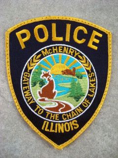 McHenry Illinois Police Department Uniform Patch Used