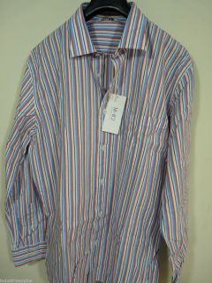 New M 82 by George McCracken Long Sleeve Button Front Striped Shirt XL