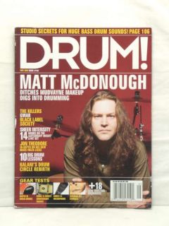 Drum Magazine Matt McDonough Mudvayne Black Label Society The Killers