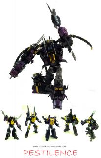 TRANSFORMERS CUSTOM PESTILENCE INSECTICON COMBINER G1 BY COLOSAL