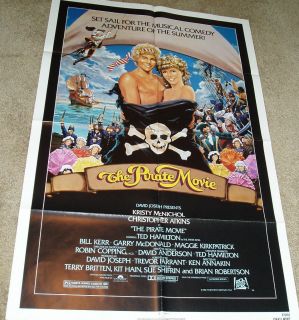 Pirate Movie Movie Poster Kristy McNichols 1982 Folded 27x41 No 820097