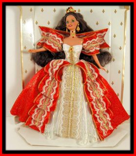 Mattel Barbie Happy Holidays Doll 1998 10th Anniv New