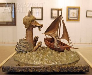Maurice Sendak Max and The Sea Monster Bronze Sculpture