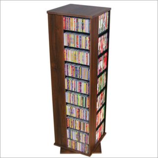 Walnut 1160 CD DVD Revolving Media Storage Tower Rack