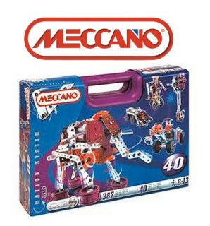 Meccano Multi Models 40 Mechanical Motion Set 6V Motor