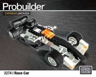 Mega Bloks Probuilder Carbon Race Car 3274 New Pro Builder
