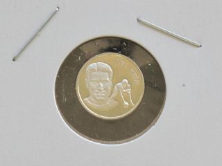 1976 Mel Hein NFL Pro Football Franklin Mint Sterling Silver Medal