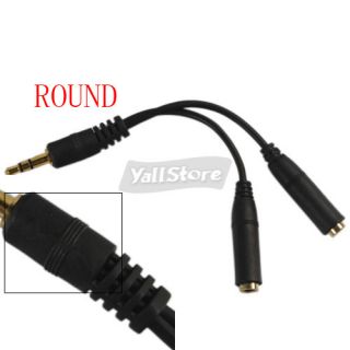 5mm Stereo Headphone Y Splitter Cable for  MP4 New