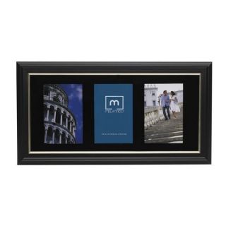 Melannco 3 Opening Silk Screen Collage Photo Picture Frame