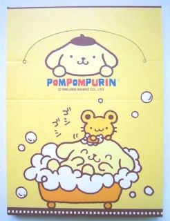 Sanrio Pudding Dog Pompompurin Memo Pad w 40 Sheets