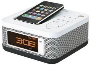 Memorex Mini Alarm Clock Radio Dock for iPhone 4 4S iPod Touch 4G Open