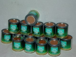 LOT OF 16) 1/2 PINTS MCCLOSKEY HEIRLOOM INTERIOR WOOD STAIN RED OAK