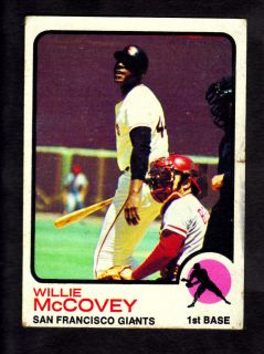 1973 Willie McCovey HOF Topps 410 VG EX Great Color well centered J