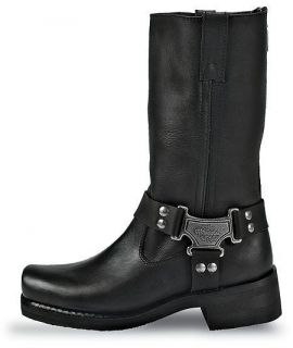Mens Milwaukee Leather Motorcycle Boots Classic Harness