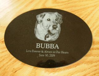 Photo Etched Engraved Granite Marble Stone Pet Memorial