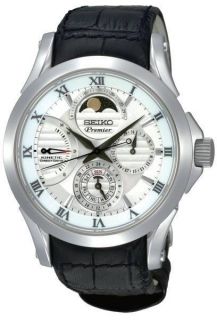 Latest 2012 Seiko Mens Moon Phase Kinetic Watch SRX003 New